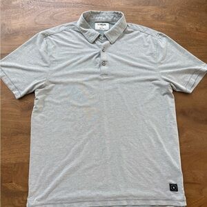 Linksoul Men's Light Gray Casual Polo Shirt